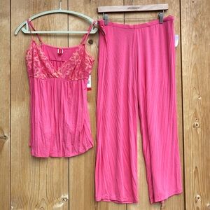 Josie NWT Marilyn Pajama Set In Lotus Pink Sz Large